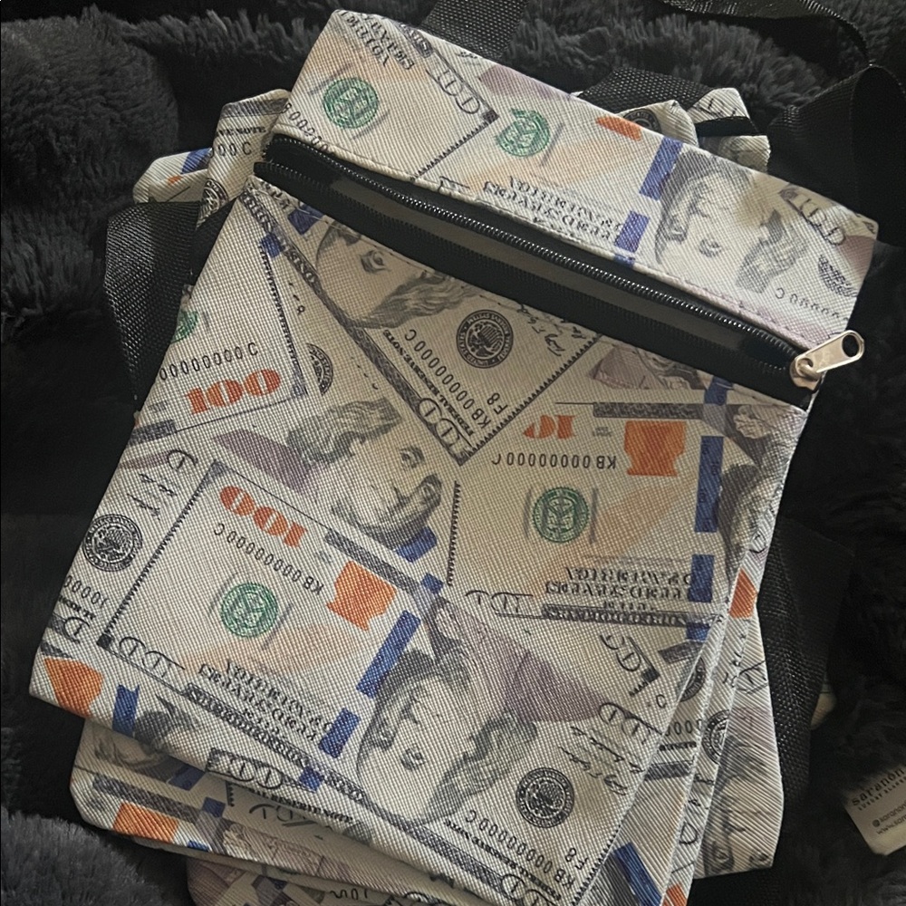 Manifesting Money Print Crossbody Bag